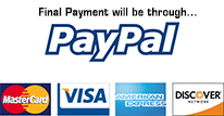 Final payments will be made through PayPal
